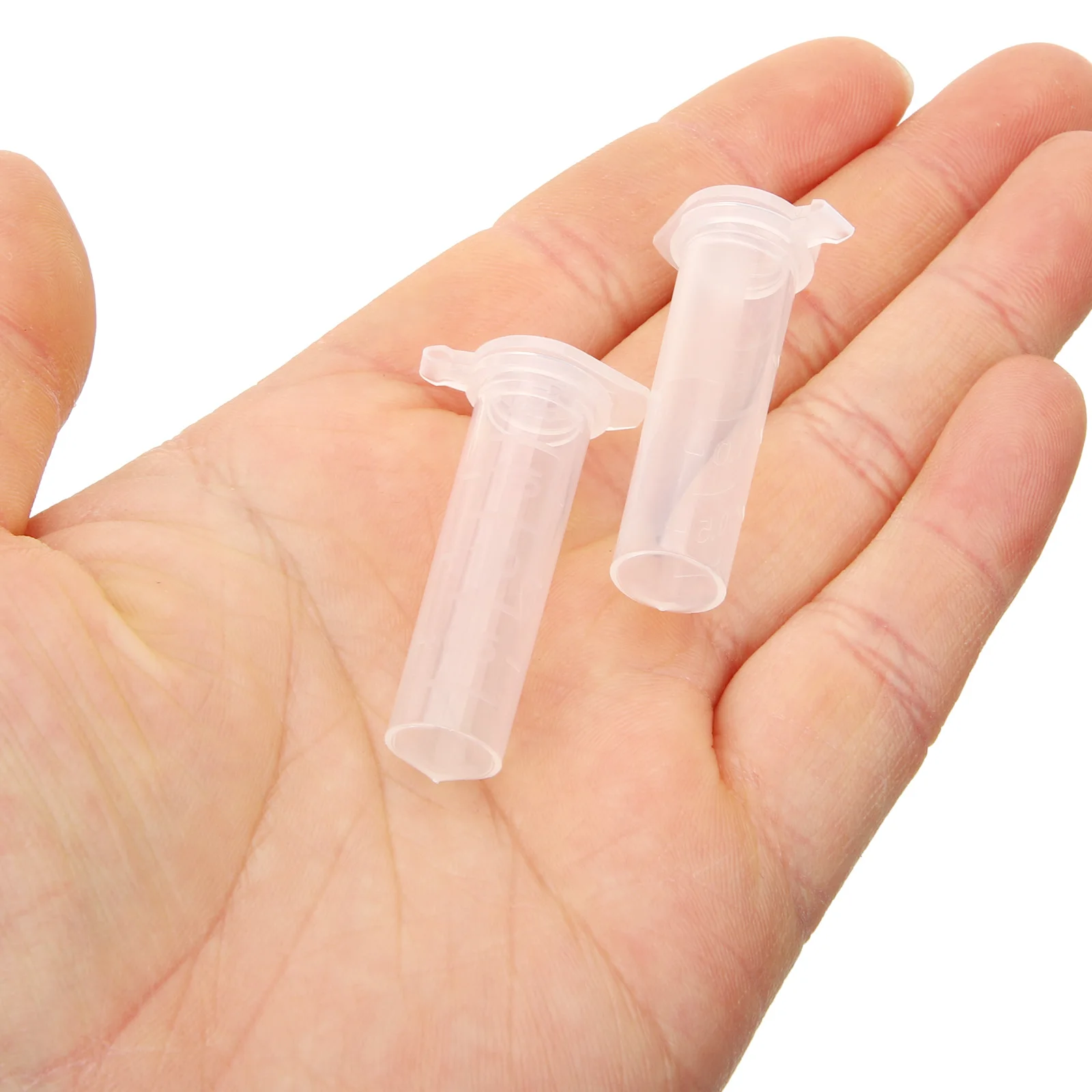 

500 Pcs Sample Tube Plastic Test Tubes Laboratory Supplies Graduated Small with Caps
