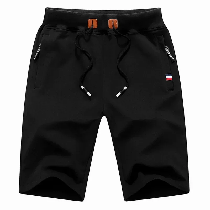 Pantalones cortos de cintura elástica para hombre, shorts de algodón informales para gimnasio, 5XL, 4XL, talla grande, 2024