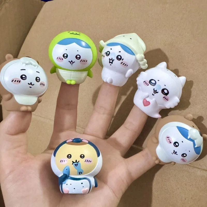 

Мини-куклы Chiikawa Usagi Momonga Kawaii из серии «Аквариум»: забавные фигурки-пальчики, мультяшные игрушки оптом, милый праздничный подарок, интересные коллекционные фигурки
