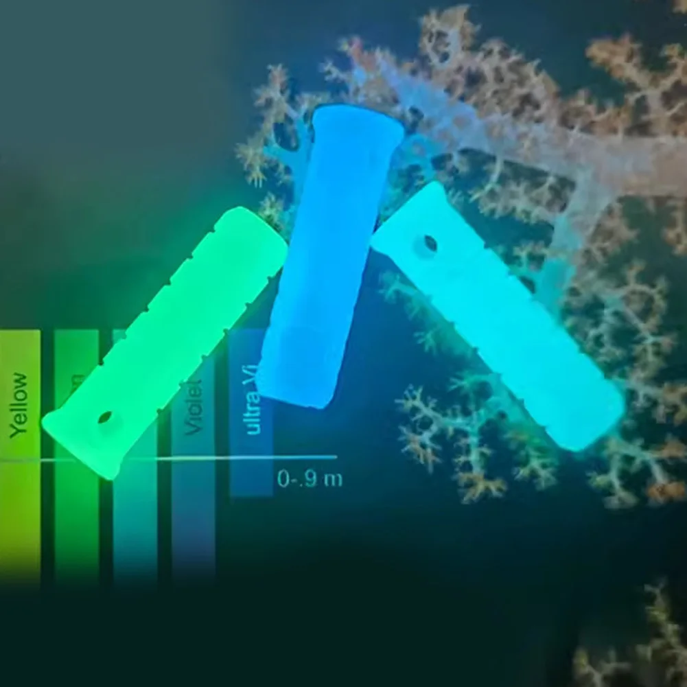 الغوص الليلي تقريبا. 45*15*15 مللي متر مقبض مؤشر الغوص مقبض المؤشر القبضات المضادة للانزلاق مقبض الحبل ثقب تصميم
