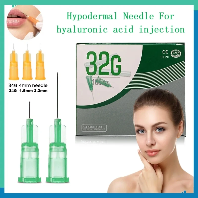 

Disposable Plastic Medical Beauty30G, 18G,25G,27G,31G,32G,34G Painless Small Needle Sterile Injector Micro Hypodermic Needle