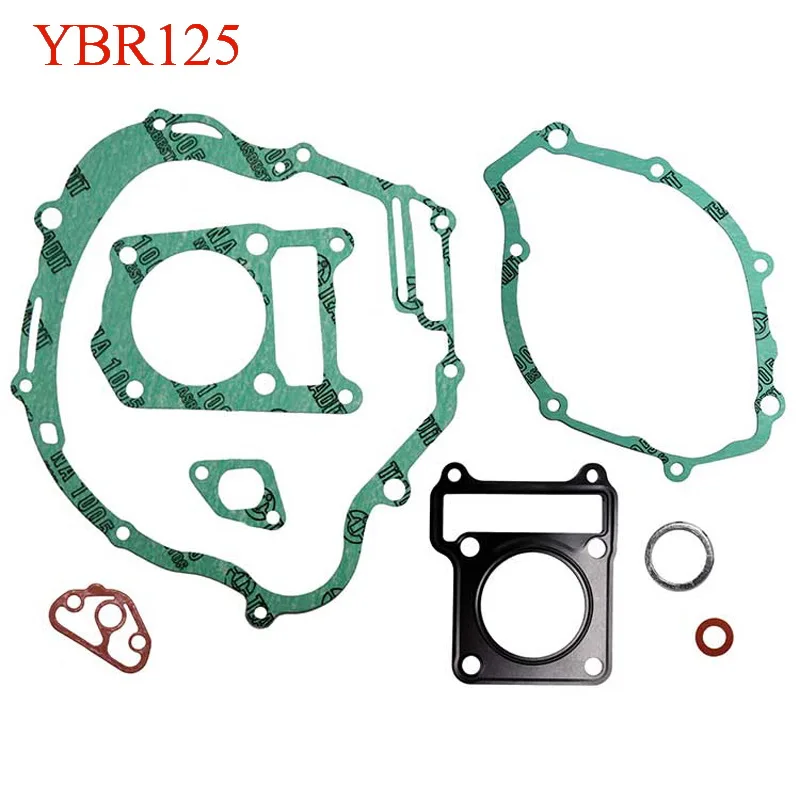 

Motorcycle Overall Engine Gaskets Kit for Jianshe Yamaha YBR125 JYM125 JS125 XTZ125 FACTOR YBR JYM 125 Crankcase Clutch Gasket