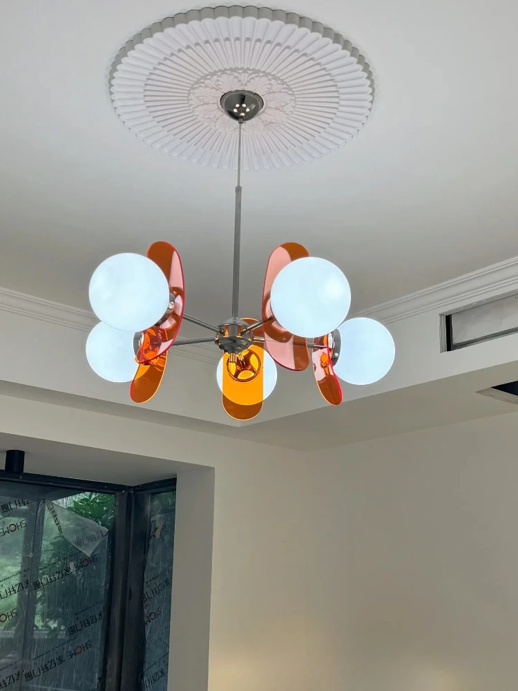Modern Bauhaus retro Chandelier Nordic designer medieval magic bean restaurant pendant light Wabi sabi style eye protection lamp