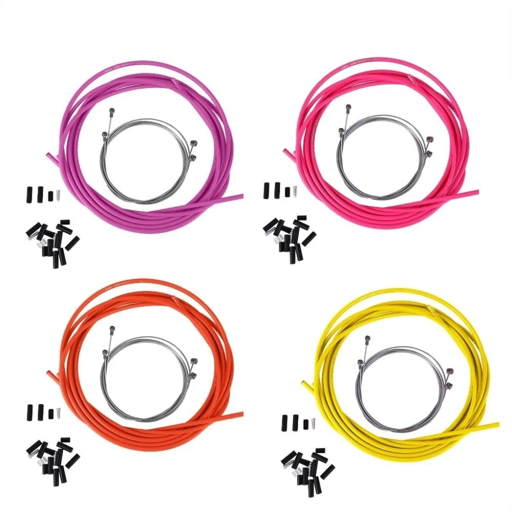 

1 комплект, доступны несколько цветов, комплект корпуса тормозного троса, полные аксессуары, простая установка, комплект корпуса троса переключения передач