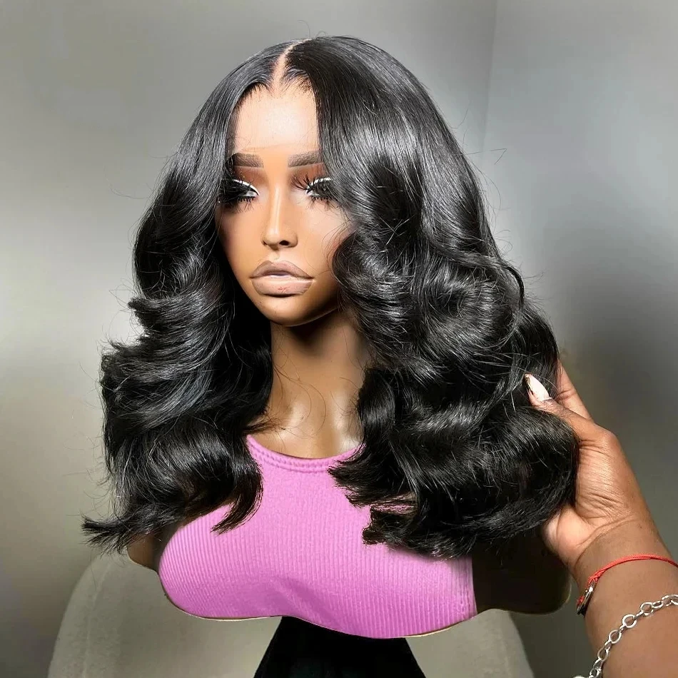 Loose Wave Ready To Wear Wig Pre Plucked 180% Body Wave 13x4 Short Bob Human Hair Wigs Lace Frontal Closure Wig For Black Women