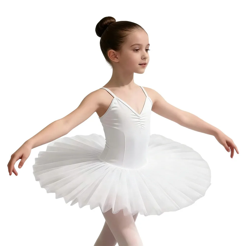 

Fashion Puffy Ballet Tutu Skirt Modern Stage Costume Kids Ballet Dress White Pink Party Dress Swan Lake Ballet Dress Dance
