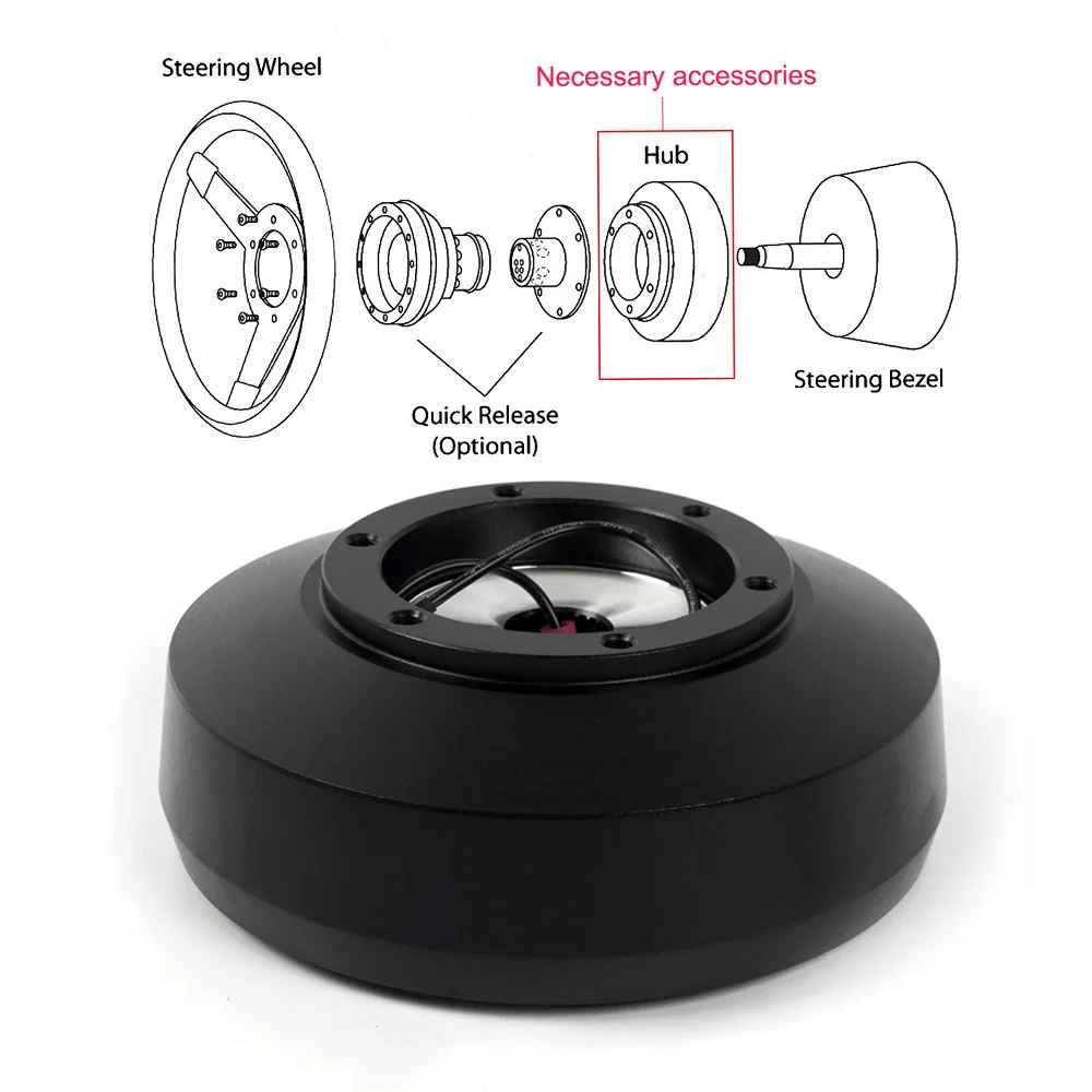 Car Retrofit Steering Wheel Base for Ford F150 Steering Wheel Connector Steering Wheel Adapter 161H