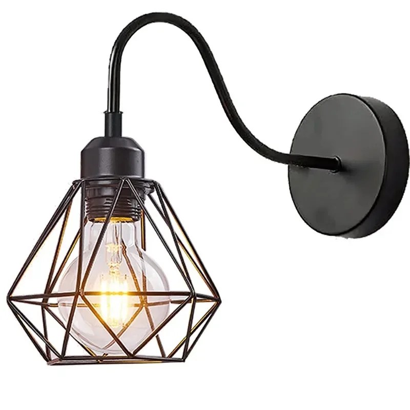 

E27 Industrial Style Black Gooseneck Barn Light Farmhouse Wall Lamps Simple Sconces Kitchen Bedroom Light Fixtures