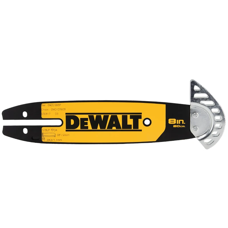 DEWALT DT20693 DT20694 20CM Chain Guide Plate Low Recoil Wear Resistant Oil Pruning Power Tool Accessories Fits DCMPS520