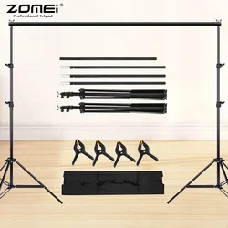 ZOMEI Photography Backdrop Stands 2X2m Photo Studio Background Chromakey Green Screen Support System Frame Carry Bag Light Kits