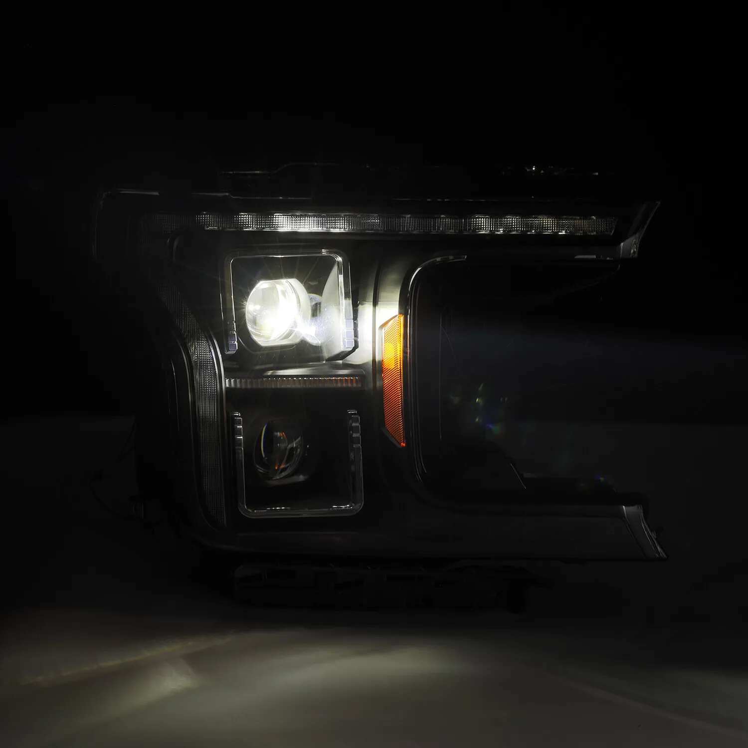 For AREX 18-20 Ford F150 PRO-Series(14th Gen G2 Style) Halogen Headlights Black