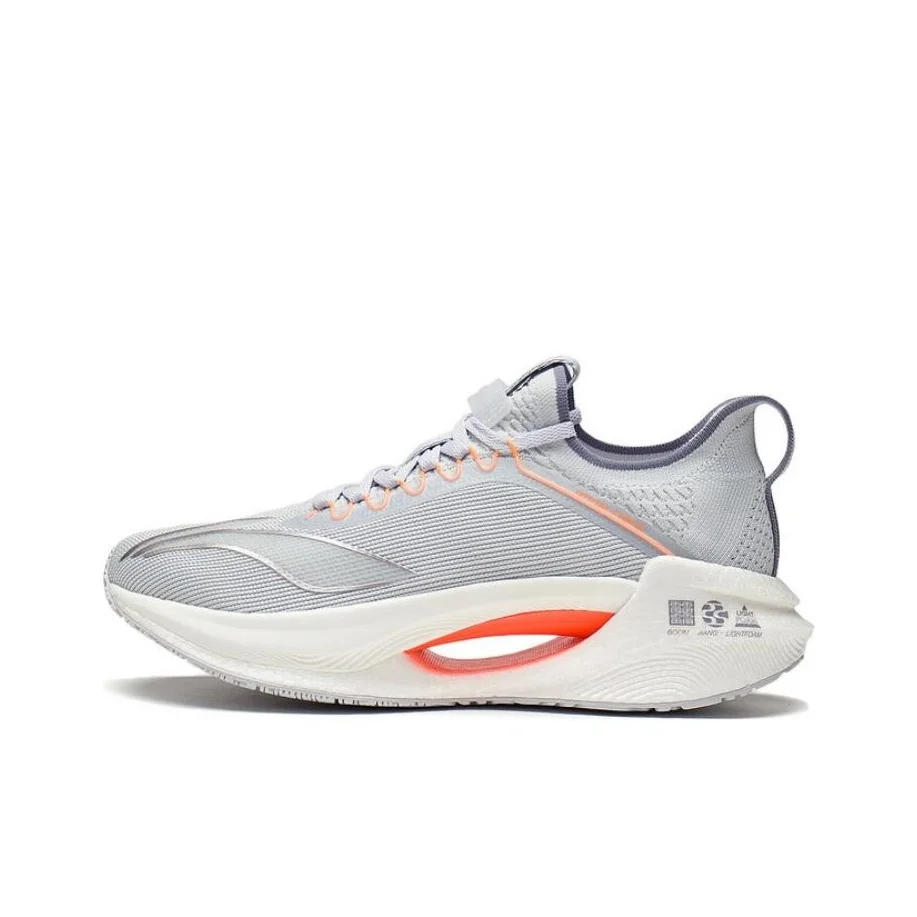 Li Ning Shadow Essential Abrasion Resistant Breathable Low top Running Shoes Men's Gray ARRT007-3
