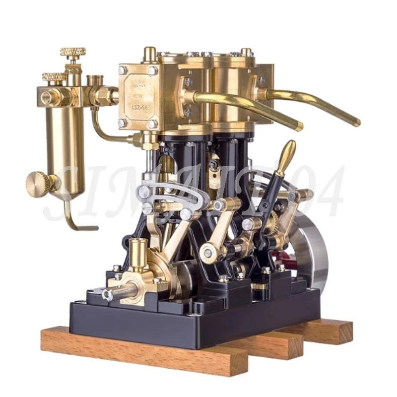 

Модель двигателя, возвратно-поступательный паровой двигатель LS214, научная игрушка, ретро-двигатель, рабочий давление: 0,1–0,6 МПа