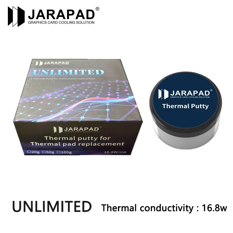 JARAPAD BASIC EXTREME UNLIMITED For VGA GPU IC Processor Thermal Pad Replacement Heat Blocking Putty Thermal Putty Rapid Cooling