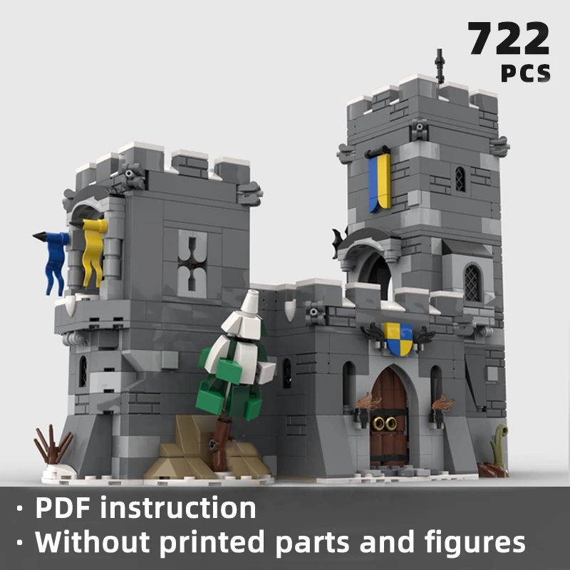 medieval mountain tower castle bricks outpost watch tower military blocks modular medieval military moc bricks castle gift