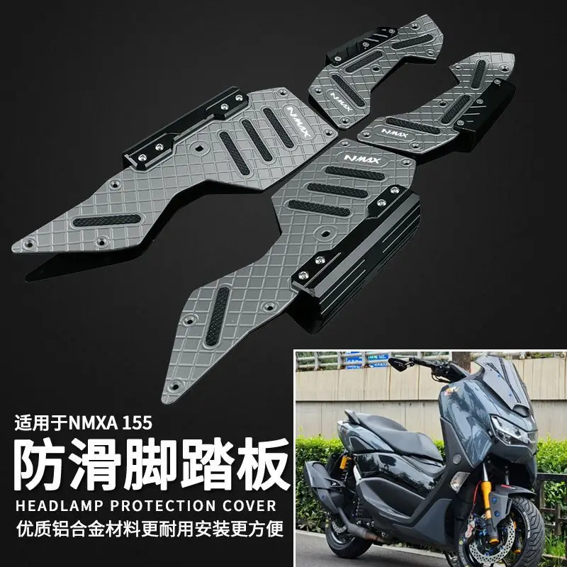 NPrévention axes-Marches de marchepied de moto, repose-pieds de pédale, plaque de repose-pieds pour Yamaha NPrévention 125, NMAX 155, N MAX 125, 2020 - 2023