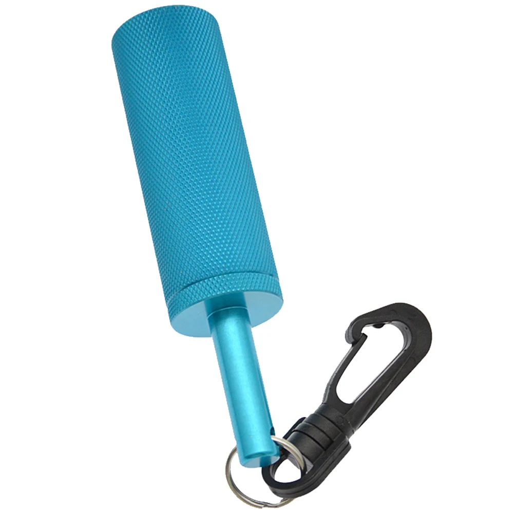 Scuba Rattle Stick: Underwater Signal Bell for Diving Safety - Aluminum Alloy Construction - 360° Rotating Clip