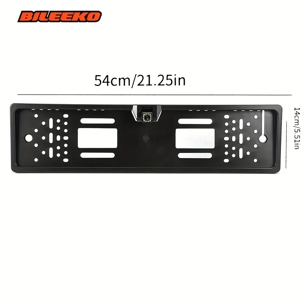 Bileeko License Plate Frame Reversing Camera - European Fit LED Night Vision
