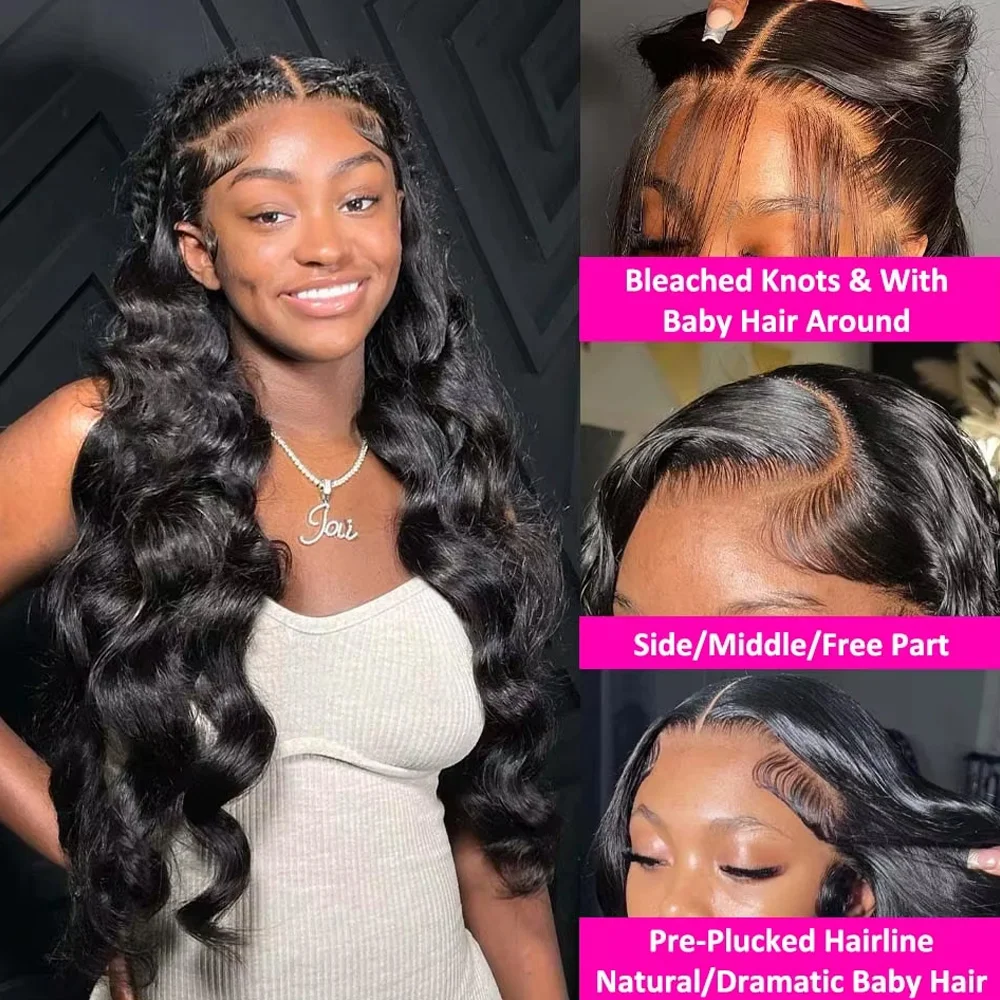 13x4 Lace Front Human Hair Wigs Brazilian Body Wave Lace Front Wig 13x6 HD Lace Pre Plucked Human Hair Wigs  250 Density 5x5 Ready to Go HD Lace Glueless Wigs For Women Human Hair Closure Wig