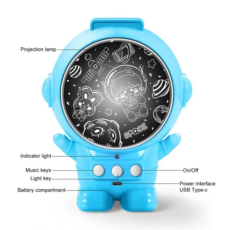 Astronaut Light Projector Astronaut Star Space Projector Light Portable Astronaut Galaxy Star Projector Light For Boys Kids