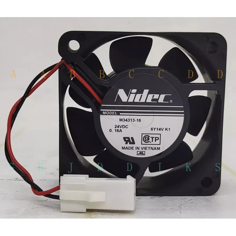 

M для 1 шт. NIDEC M34313-16 6025 24V 0.16A 2-проводной вентилятор охлаждения инвертора