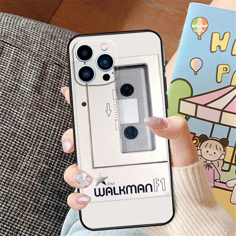 Walkman For iPhone 15 13 14 16 Pro Max XS XR X Case For iPhone 15 11 12 14  16 Pro Max Plus 13 Mini Cover - AliExpress 202192403