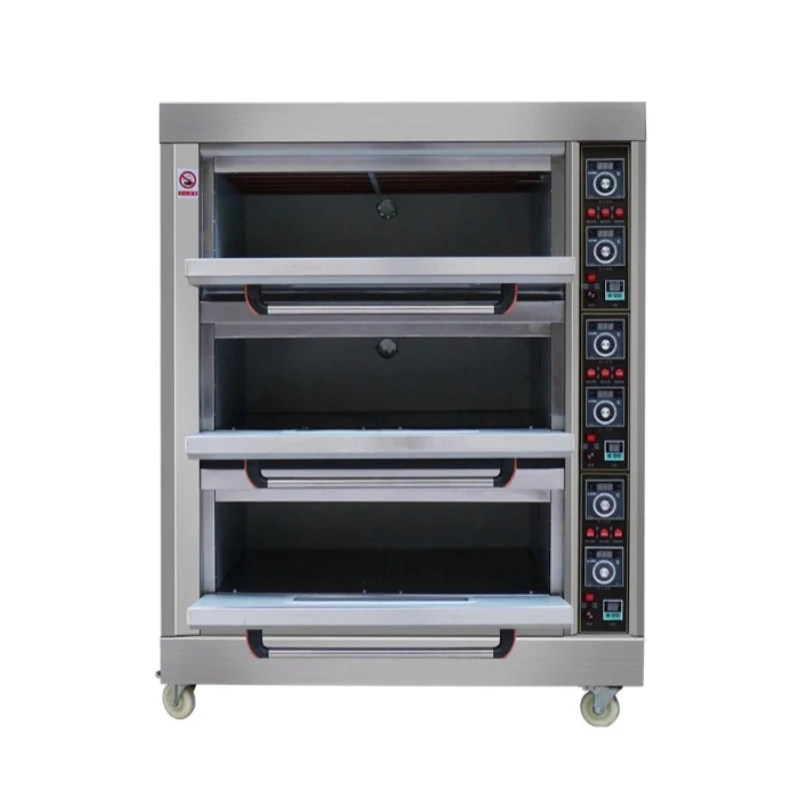 Commercial Large Capacity Electric Oven for Baking Pizzas (1-6 Layers, 9 Trays)  Burner Industrial Oven