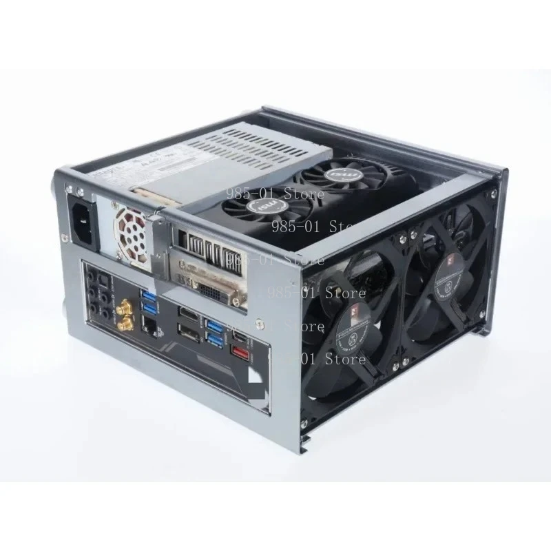 Half-height Knife Card Case V3, 4.3L Volume All Aluminum 1U ITX Computer Case