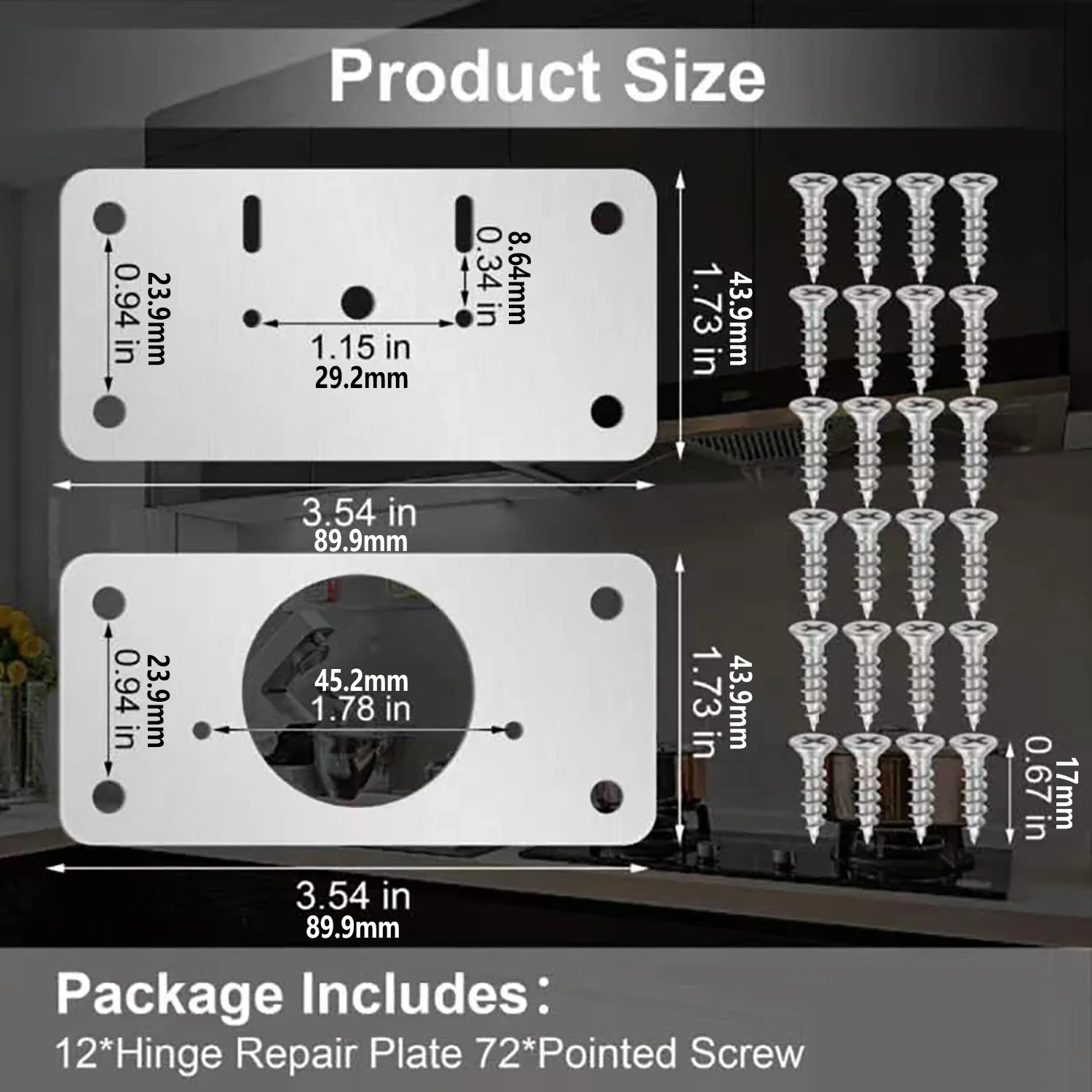 2/4/8/12pcs Cabinet Door Hinge Repair Plate Kitchen Cabinet Door Locker Hinge Fixing Plate Cabinet Door Hinge Repair Bracket