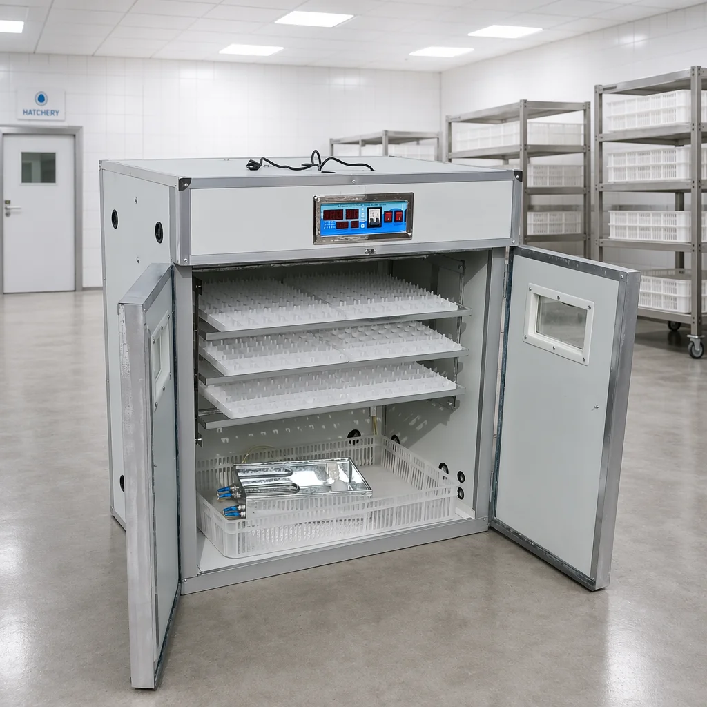 Best Selling Agricultural Machinery Equipment Fully Automatic Drawers 528 Eggs Incubator For Farms