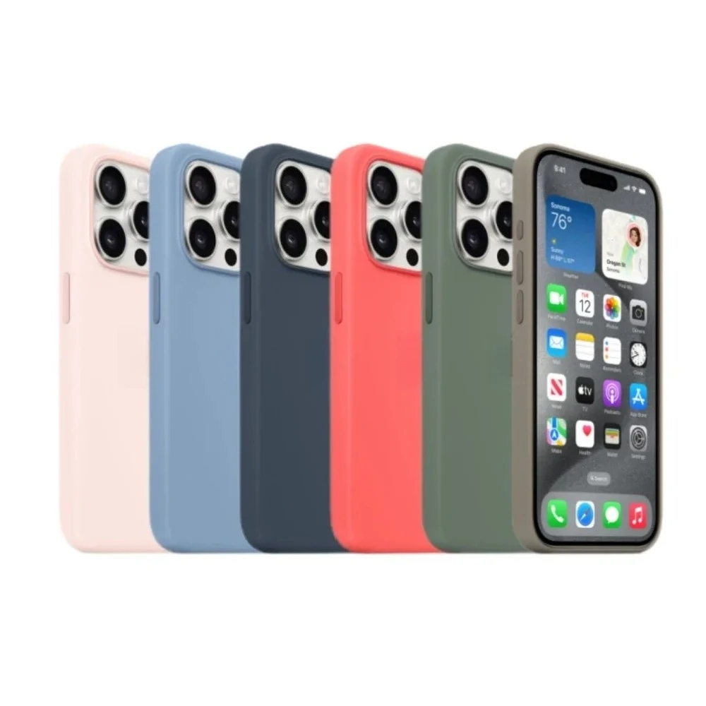 Officiële vloeibare siliconen hoes voor iPhone 15 Pro Max Camera Control Case voor Magsafe Liquid Silicone 15 Case Draadloos opladen - afbeelding 2