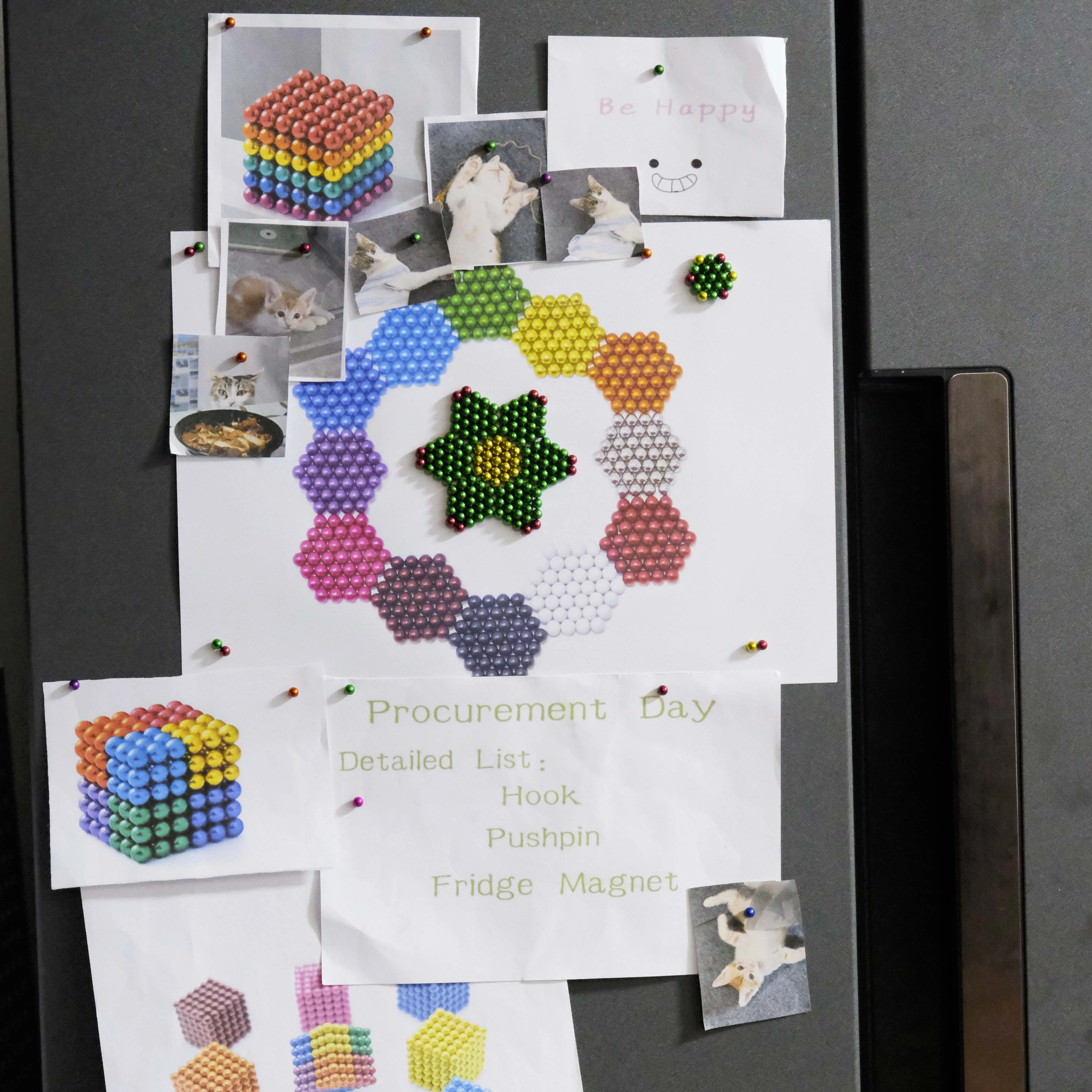 جديد عيد الميلاد عناصر الديكور مغناطيس الثلاجة ديكور المنزل كرات ملونة هالوين قوية المغناطيسي الخرز المستديرة لتقوم بها بنفسك مجموعة #6