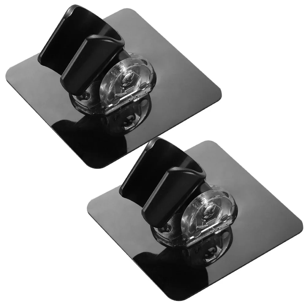 

2Pcs Adjustable Shower Head Holders Bathroom Shower Bracket Punch Free Wall Mounted Stands Suitable for Glass Metal Smooth