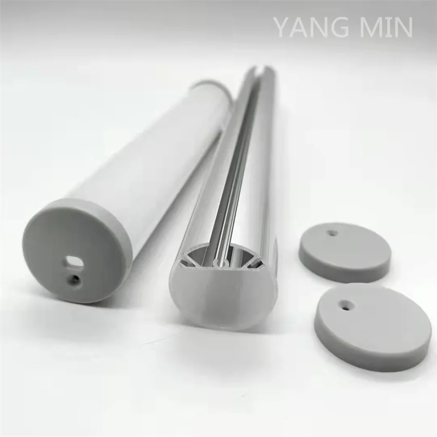 1m/pcs High Quality Round Aluminum Channel Diameter 30mm Suspended Aluminum LED Profile for Pendant Linear Light Housing