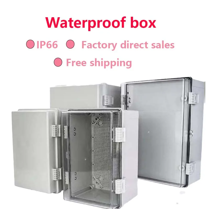 

Ip66 Abs Pc Hinged Plastic Enclosure Waterproof Power Electrical Junction Box Waterproof Outdoor Plastic Box Distribution Box