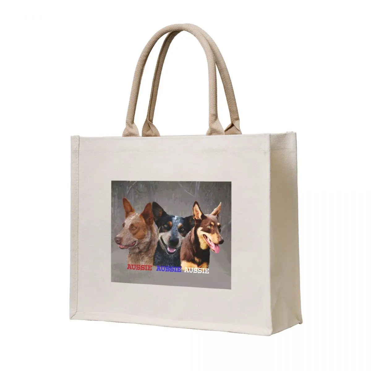 

BLUE and RED HEELERS, CATTLE DOGS Tote Bag Shopper tote bag custom shopper bag women