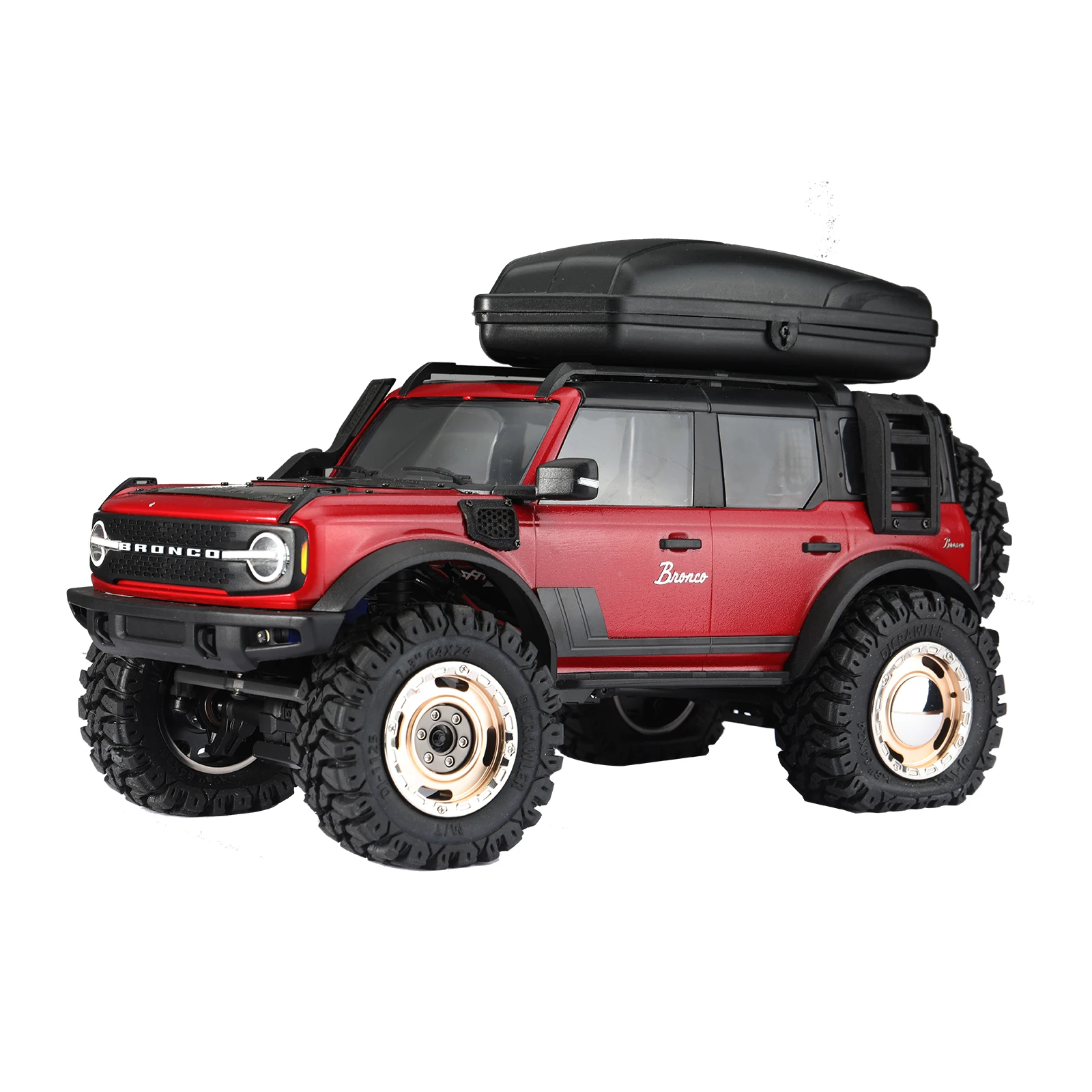 DC Roof Rack Box 1/18 RC Truck Crawler Car Luggage for TRX-4M Bronco TRX4M SCX10 6x6 4x4 Rock Upgrades Accessories