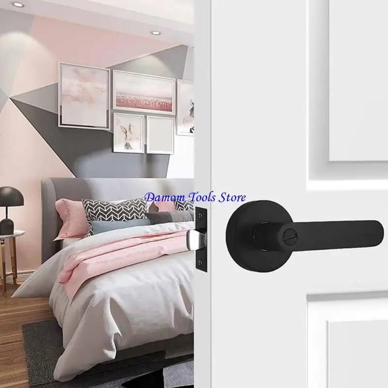 57BE Upgrades Door Levers Versatile Door Handles Upgrades for Internal Use Completes Set with Latches & Accessories