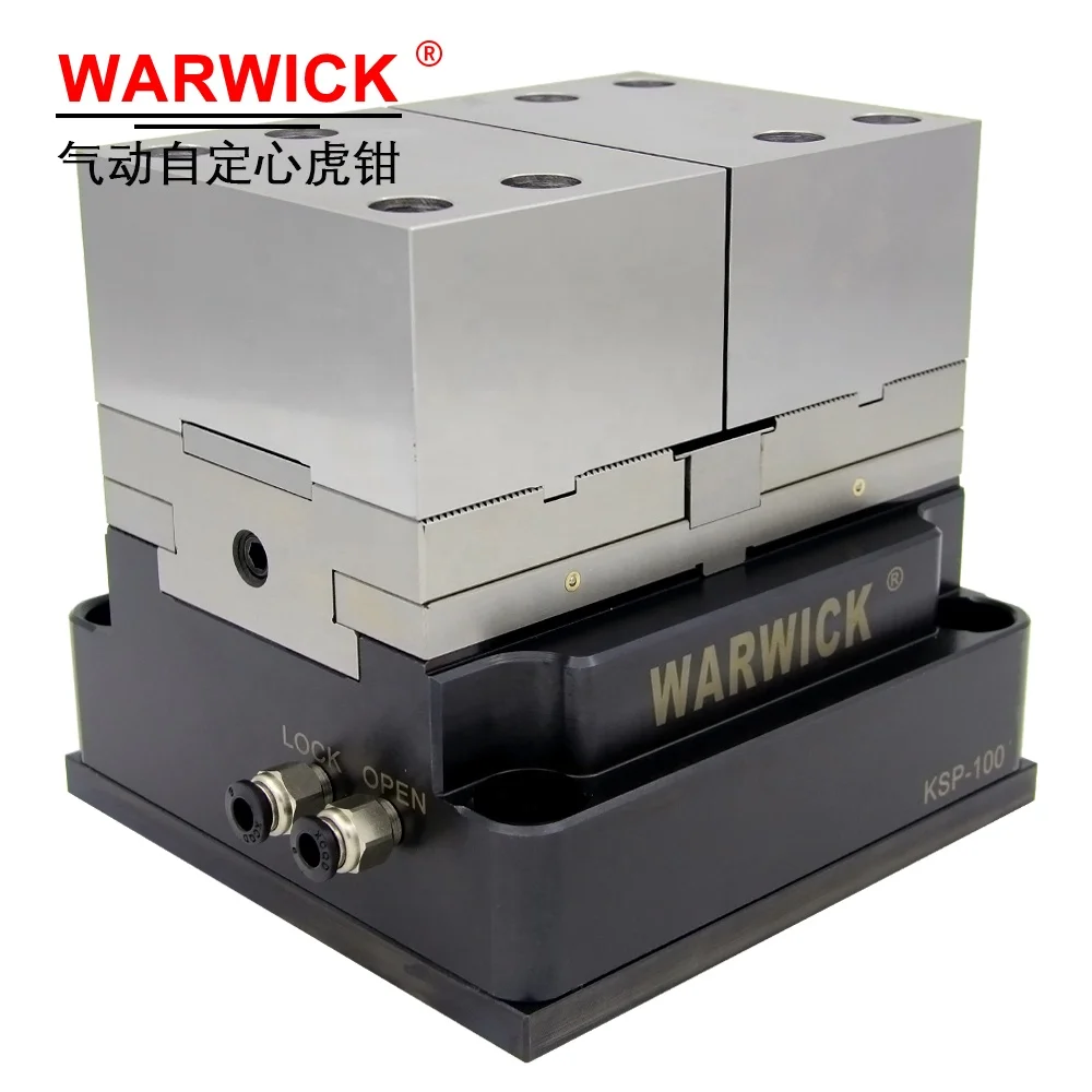 WARWICK Étau de précision KSP-100 100mm à pince rapide étau pneumatique à centrage automatique