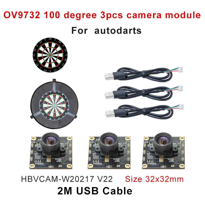 HBVCAM ov9732/ov2710 100 degree USB camera module for autodarts io scoring system