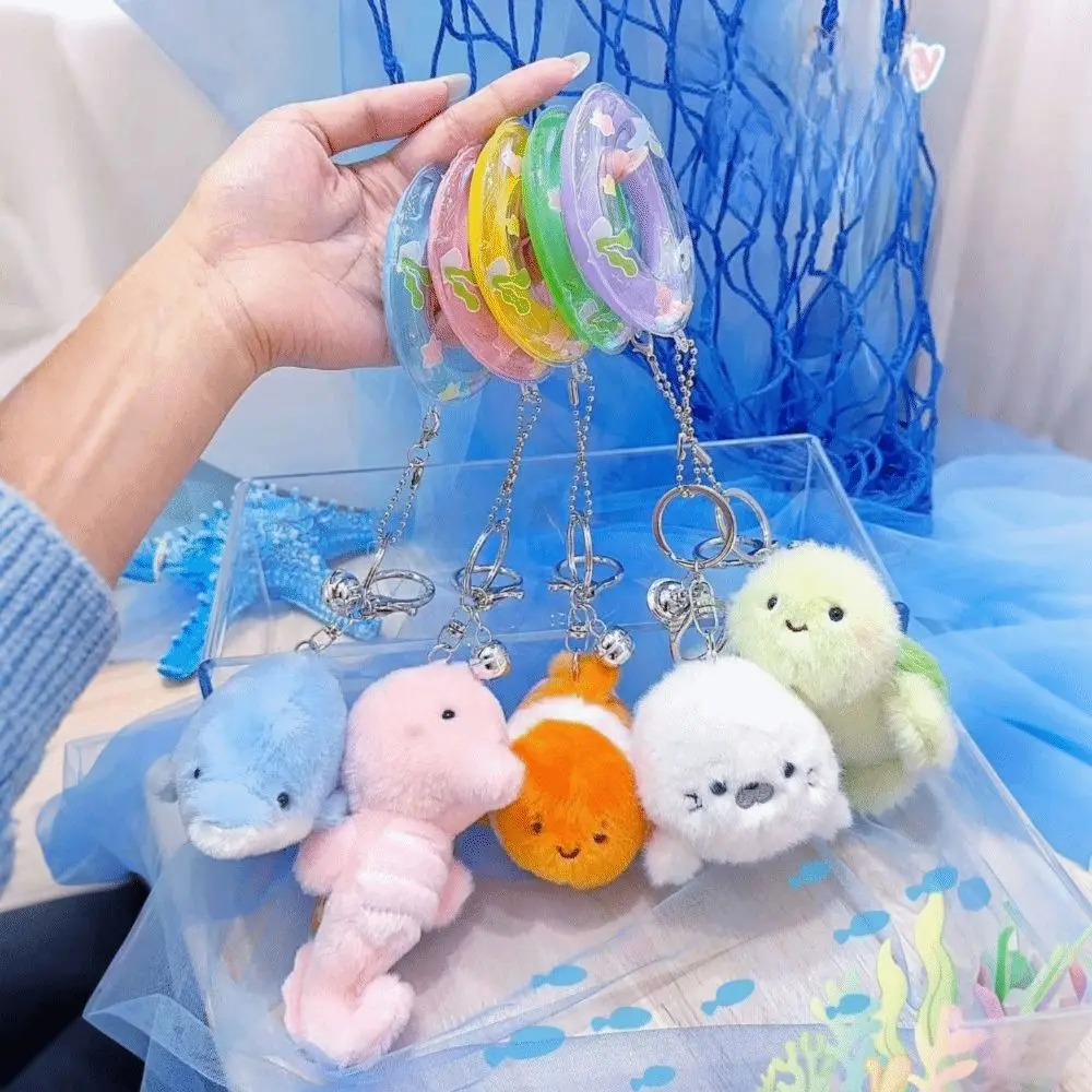 

Kawaii плюшевый брелок с океаническими животными, мягкая рыбка, пушистая морская черепаха, брелок из полипропилена, хлопок, имитация дельфина, плюшевая кукла, подарок на день рождения