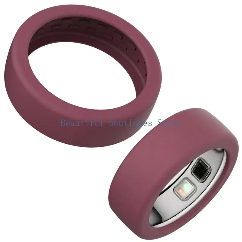 U4LF Pack of 2 Silicone Rings Protector Case Silicone 3 Second Install Scratch Resistant for Active Individual