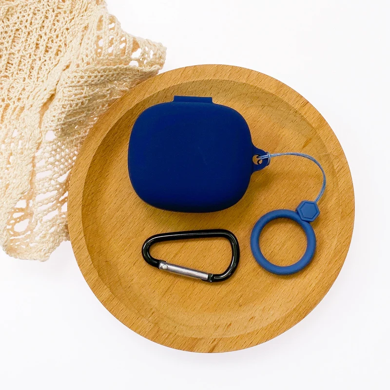 Casing Silikon untuk JBL Wave 300 TWS Penutup dengan Cincin Antijatuh Earphone Tahan Benturan Casing Pelindung Kotak Earphone Penutup Aksesori