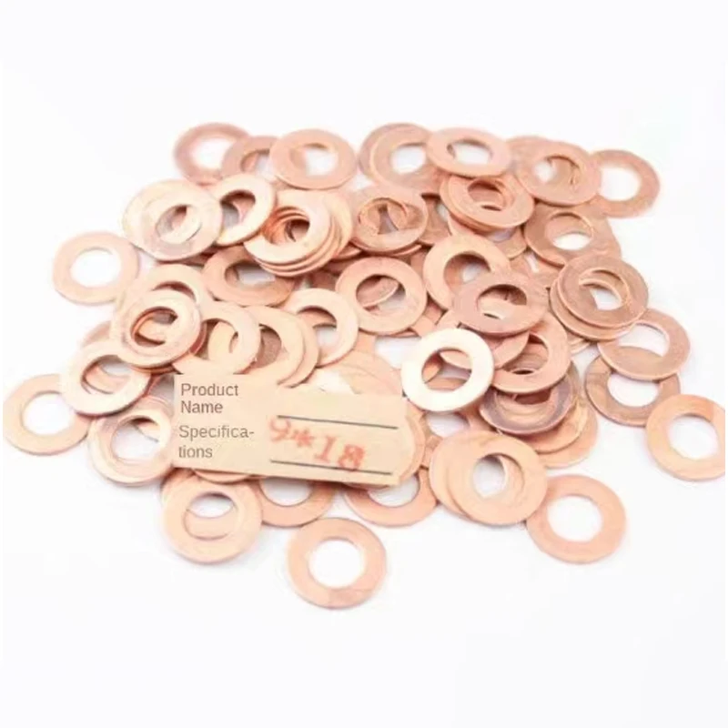 

Copper Washer Shim Flat Ring Gasket 100pcs