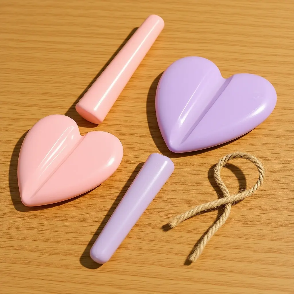 

2Sets Gold Foil Jewelry Mold Artistic Nail Embossed Acrylic Frame Heart Shape Design Tool for DIY Home Nail Art Bending Kit