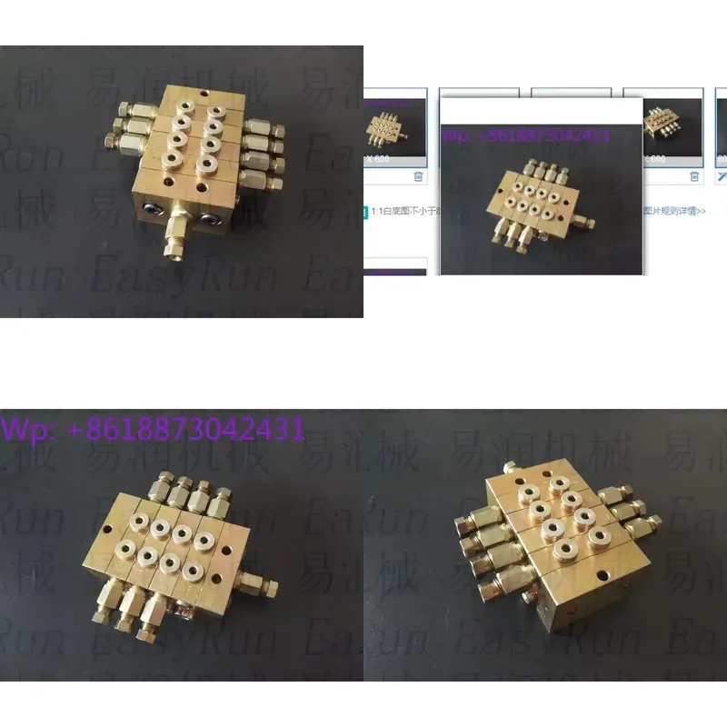 Type 1000 Butter Distribution Valve 1 In 7 Out Progressive Dispenser 2000 Piece Industrial Lubrication System for Machinery