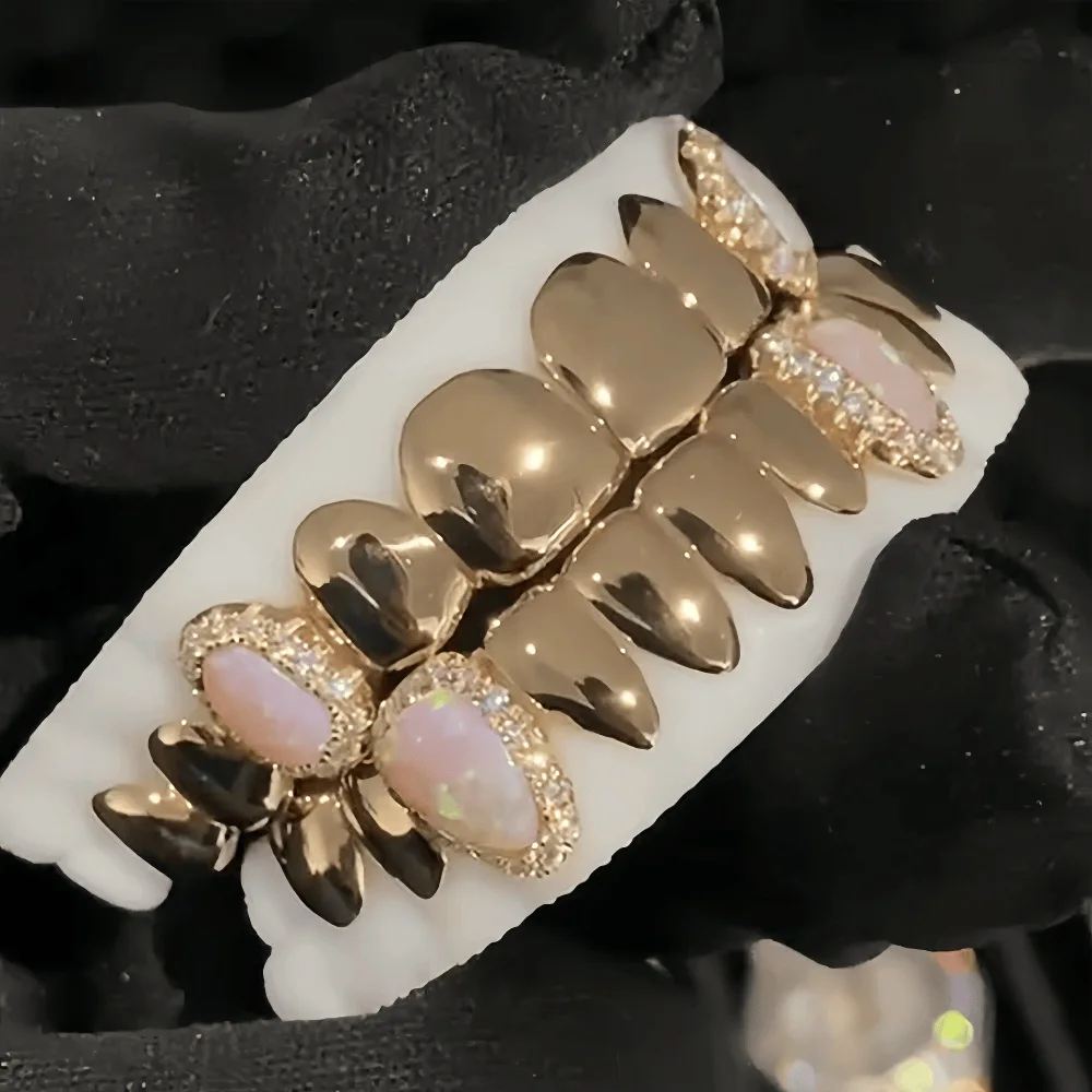 Opal Opal Moissanite Hip Hop Braces European And American Cross-border Hot-selling Grill GRILLZ