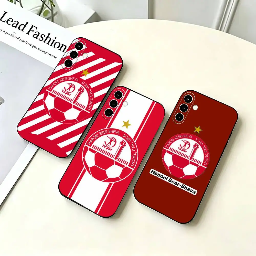 H-Hapoel Flag Beer-Sheva Phone Case For Samsung A73 20,21s,22,31,32,52,53,72 Soft Black Shell