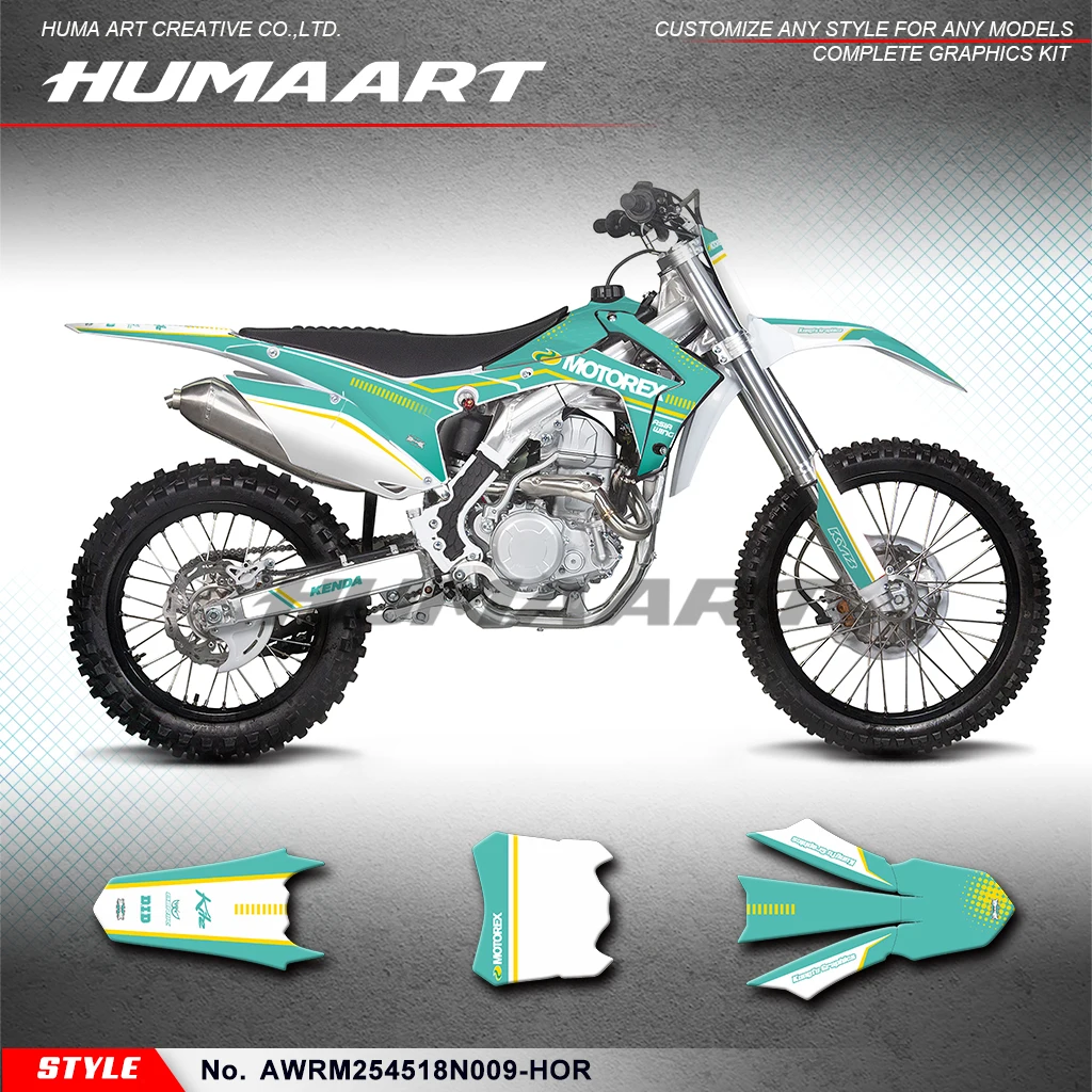 

Комплект графических наклеек HUMAART, наклейка для Asiawing RM250 RM450 2018 2019 2020 2021 2022 2023 2024, AWRM254518N009-HOR