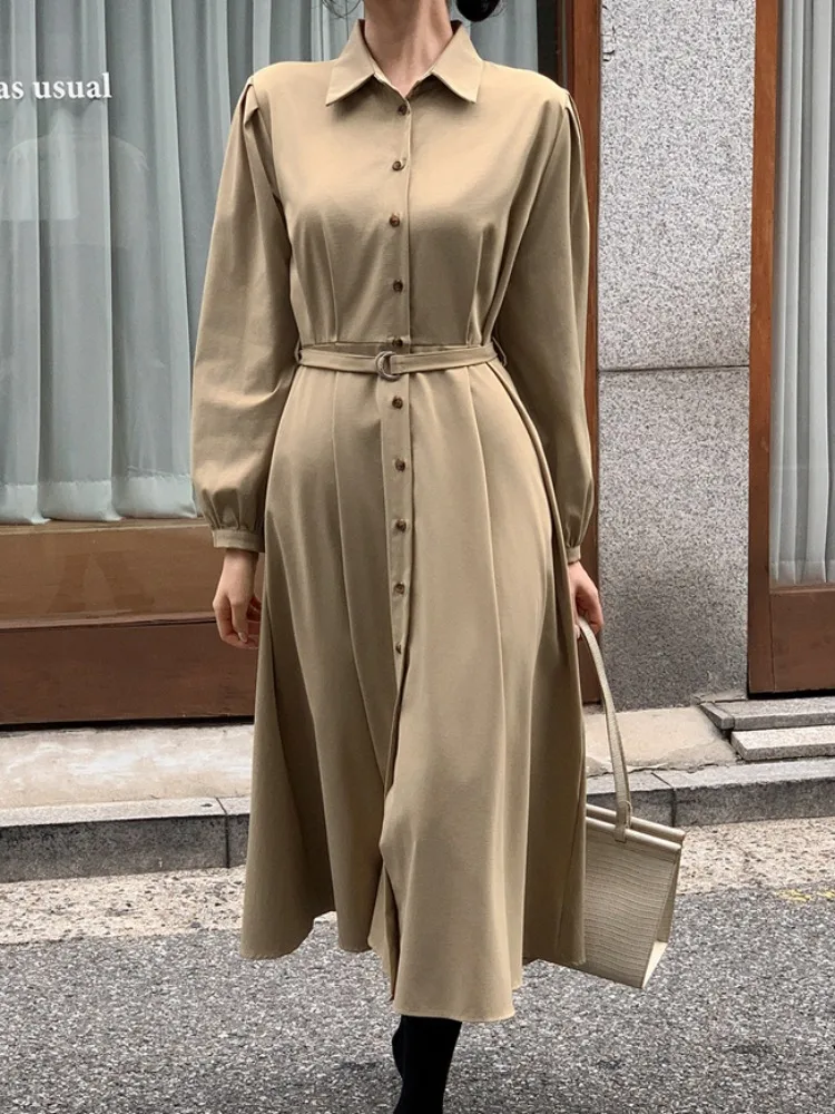

Retro Cape Sleeveless Long Dress Women Early Spring New Style Personality Match Straight Tube Skirt Korean Style Spring Autum...